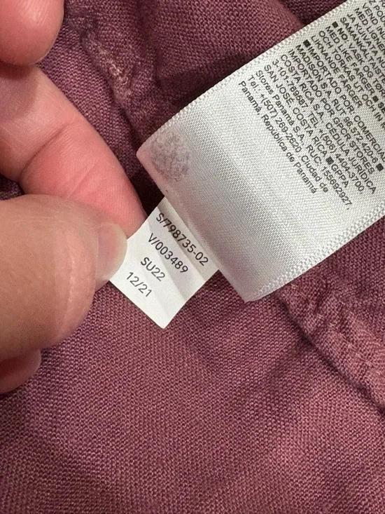 Athleta Playa 100% Linen Button Down Blouse in Tawny Rose - Sz M - Picture 6 of 6